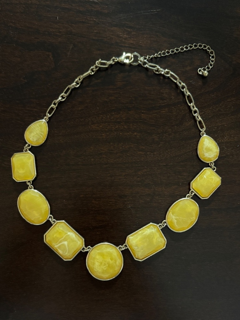 Yellow Statement Necklace - Women Jewelry